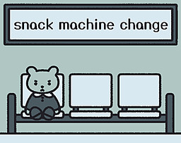 snack machine change